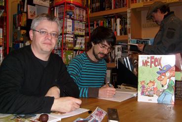 Iconographie - Jean-Charles Gaudin et Cyril Trichet auteurs de bandes dessinées