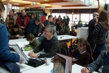 Iconographie - Jean-Charles Gaudin à un salon de la bande dessinée