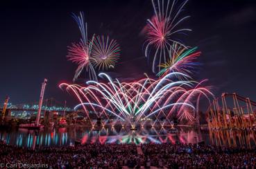 Iconographie - Feux d'artifice de Jacques Couturier à Montréal