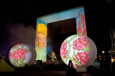 Iconographie - Feux d'artifice de Jacques Couturier Le Petit Prince, à La Défense