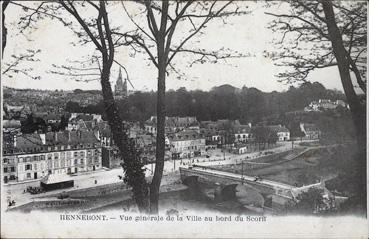 Iconographie - Vue générale de la ville au bord du Scorff