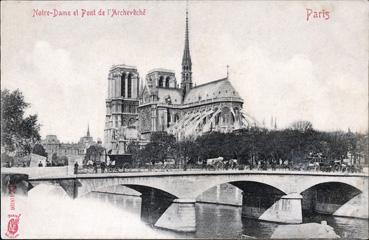 Iconographie - Notre-Dame et pont de l'Archevêché