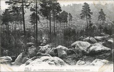 Iconographie - Forêt de Fontainebleau - Entrée du Désert d'Apremont