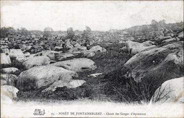 Iconographie - Forêt de Fontainebleau - Chaos des Gorges d'Apremont