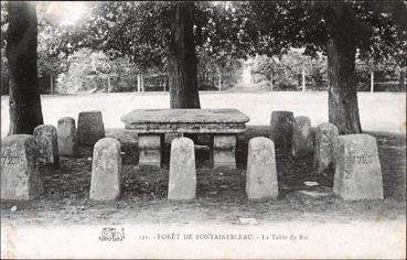 Iconographie - Forêt de Fontainebleau - La table du Roi