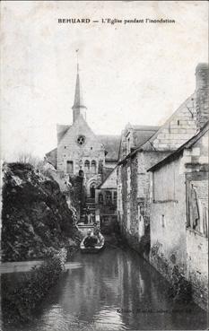 Iconographie - L'église pendant l'inondation