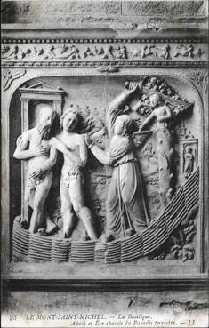 Iconographie - La basilique - Adam et Eve chassés du paradis terrestre