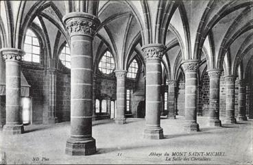 Iconographie - Abbaye du Mont-Saint-Michel - La salle des chevaliers