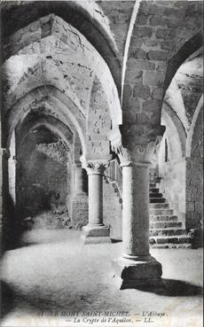 Iconographie - L'abbaye - La crypte de l'Aquilon