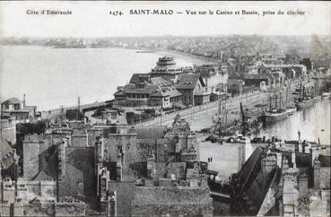 Iconographie - Vue sur le casino et bassin, prise du clocher