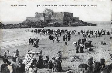 Iconographie - Le Fort national et la plage du Château