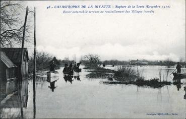 Iconographie - Catastrophe de la Divatte - Rupture de la levée