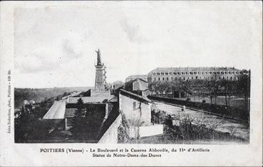Iconographie - Le boulevard et la caserne Abboville, du 33e d'Artillerie