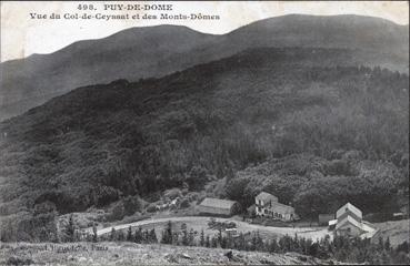 Iconographie - Vue du Col-de-Ceyssat et les Monts-Dômes