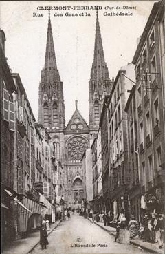 Iconographie - Rue des Gras et la cathédrale