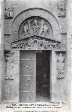 Iconographie - Eglise Notre-Dame-du-Port - Porte d'entrée