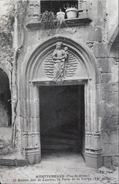 Iconographie - Maison dite de Lucrèce, la porte de la Vierge (XVe siècle)