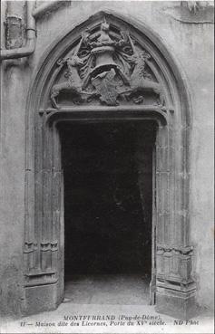 Iconographie - Maison dite des Licornes, porte du XVe siècle