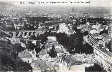 Iconographie - Royat-les-Bains et panorama de Clermont-Ferrand