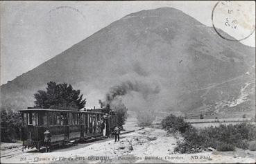 Iconographie - Chemin de fer du Puy-de-Dôme - Passage au Bois des Charmes