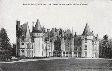 Iconographie - Le château de Bort, côté de la cour d'honneur