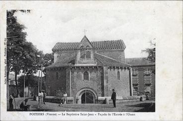 Iconographie - Le baptistère Saint-Jean - Façade de l'entrée à l'Ouest