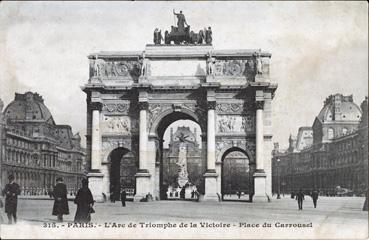 Iconographie - L'arc de Triomphe de la Victoire - Place du Carrousel