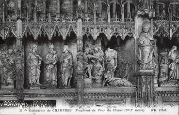 Iconographie - Cathédrale de Chartres - Fragments du tour du choeur (XVIe siècle)