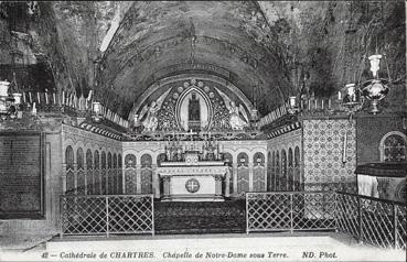 Iconographie - Cathédrale de Chartres - Chapelle de Notre-Dame sous Terre