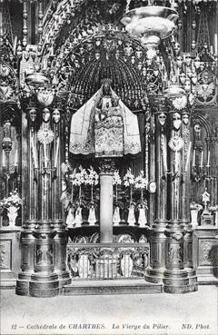 Iconographie - Cathédrale de Chartres - La Vierge du pilier