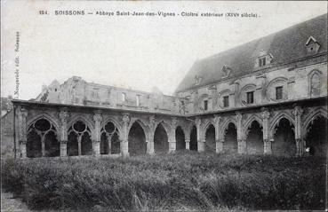 Iconographie - Abbaye Saint-Jean-des-Vignes - Cloître extérieur (XIVe siècle)