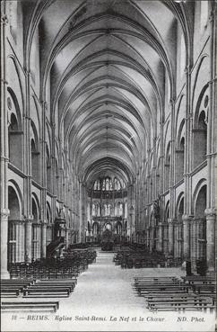 Iconographie - Eglise Saint-Rémy - La nef et le choeur