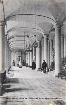 Iconographie - Palais de Compiègne - La galerie des colonnes