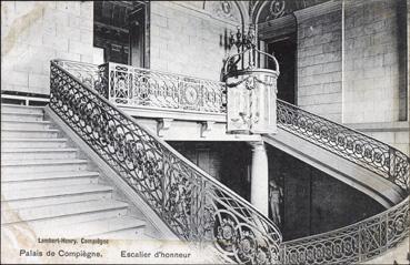 Iconographie - Palais de Compiègne - Escalier d'honneur