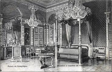 Iconographie - Palais de Compiègne - Chambre à coucher de l'Impératrice