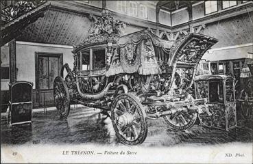 Iconographie - Le Trianon - Voiture de sacre