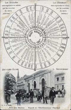 Iconographie - Façade de l'établissement thermal