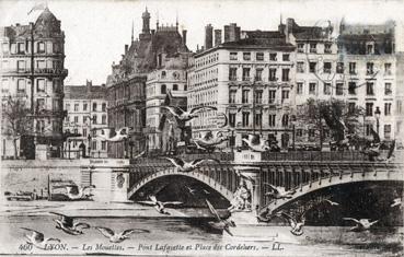 Iconographie - Les Mouettes - Pont Lafayette et place des Cordeliers