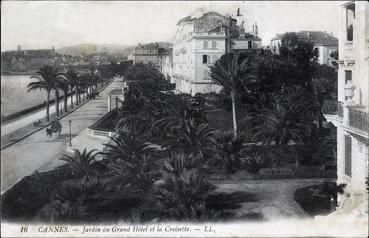 Iconographie - Jardin du Grand Hôtel et la Croisette