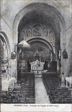 Iconographie - Intérieur de l'église du XIVe siècle