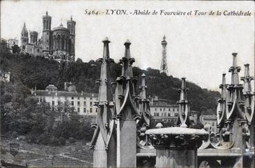 Iconographie - Abside de Fourvière et tour de la cathédrale