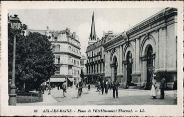 Iconographie - Place de l'établissement thermal