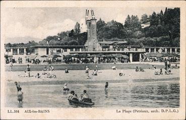 Iconographie - La plage (Pétriaux, arch. D.P.L.G.)