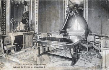 Iconographie - Palais de Fontainebleau - Cabinet de travail de Napoléon 1er