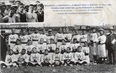 Iconographie - Souvenir du concours de gymnastique de Nantes - La Flèche de Bordeaux