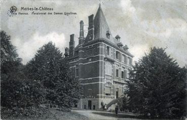 Iconographie - Merbes-le-Chateau - Villa Henroz, pensionnat des dames ursulines