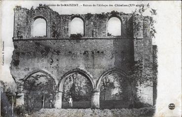 Iconographie - Ruines de l'abbaye des Châteliers (XVe siècle)