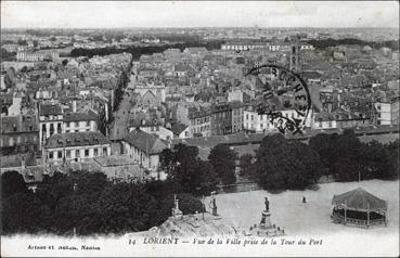 Iconographie - Vue de la ville prise de la tour du port