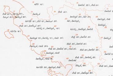 Iconographie - Extrait d'une planche de l'Atlas linguistique de l'Ouest, de Geneviève Massignon