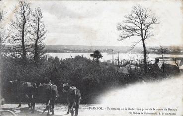 Iconographie - Panorama de la rade, vue prise de la route de Brehat